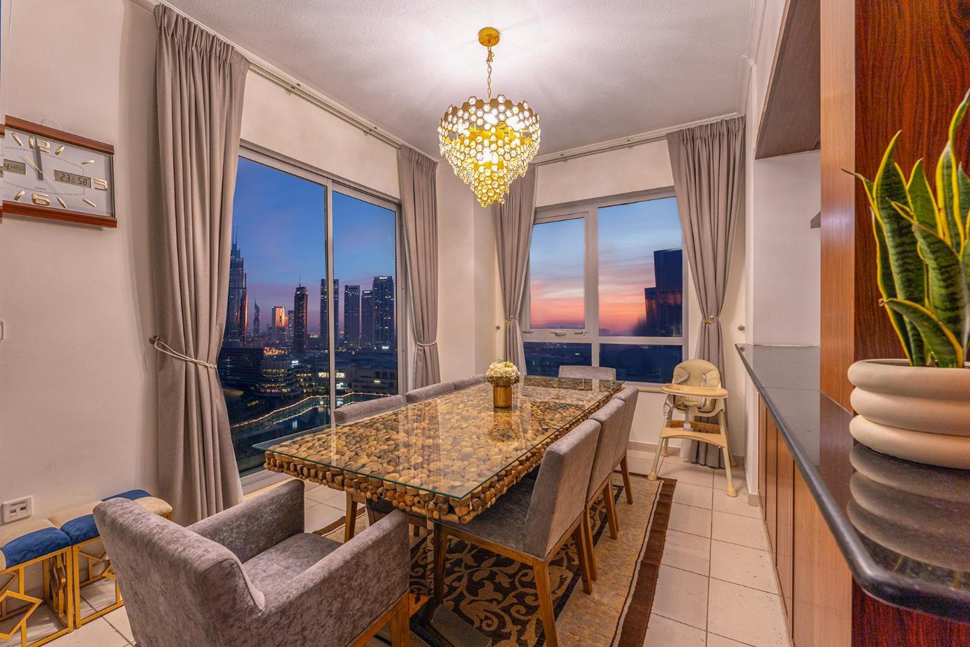 Spectacular Burj & Fountain View - Luxurious 3 Bedrooms & Maids Room - The Residences ดูไบ ภายนอก รูปภาพ